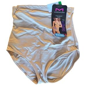 Maidenform Women's Firm Control High Waist Shaping Brief FL1854 Beige Size L
